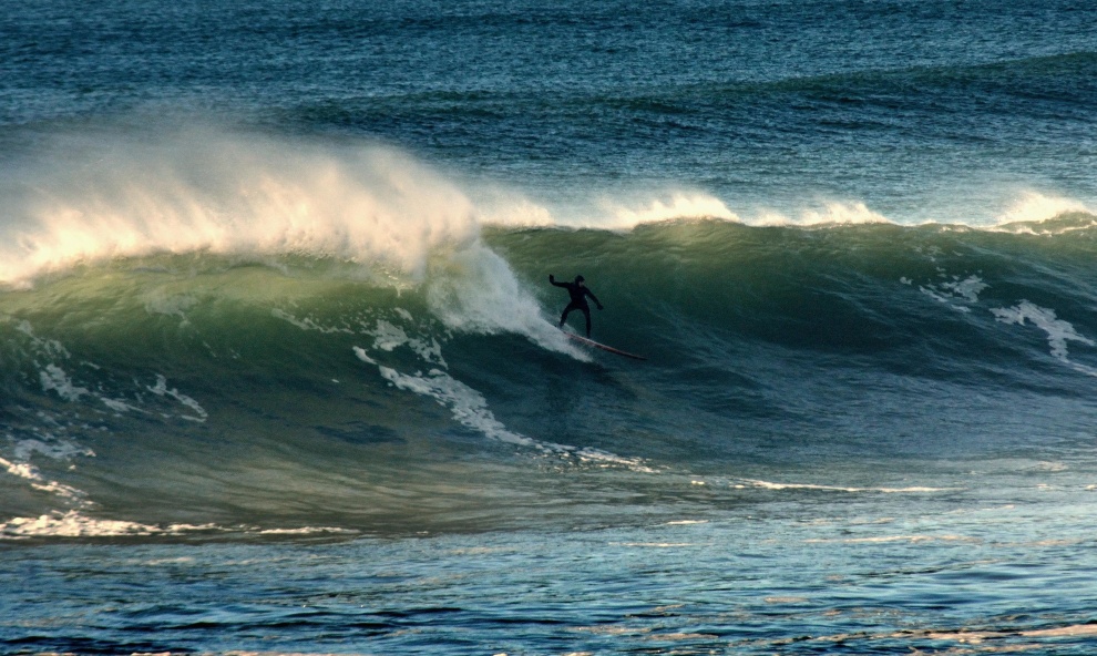 Surfing at Long Strand, West Cork