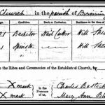 The marriage of Charles Henry VENESS & Mary Jane LEE in 1871